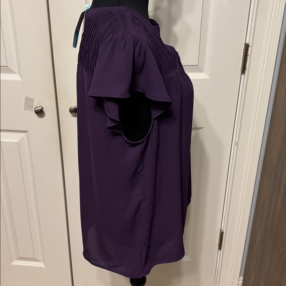 Daniel Rainn Farrah Flutter Sleeve Blouse - Picture 4 of 10